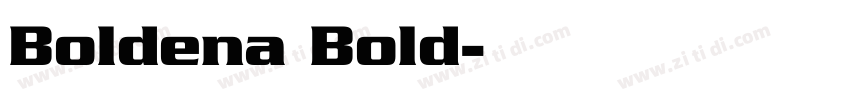 Boldena Bold字体转换